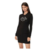 Love Moschino Chic Cotton Blend Logo Dress -   -  Love Moschino.
