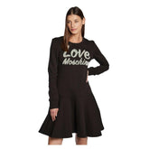 Love Moschino Chic Embossed Logo Cotton Blend Dress -   -  Love Moschino.