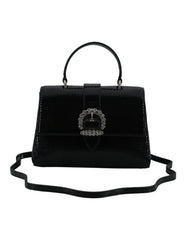 Jimmy Choo Black Leather Top Handle Shoulder Bag -   -  Jimmy Choo.