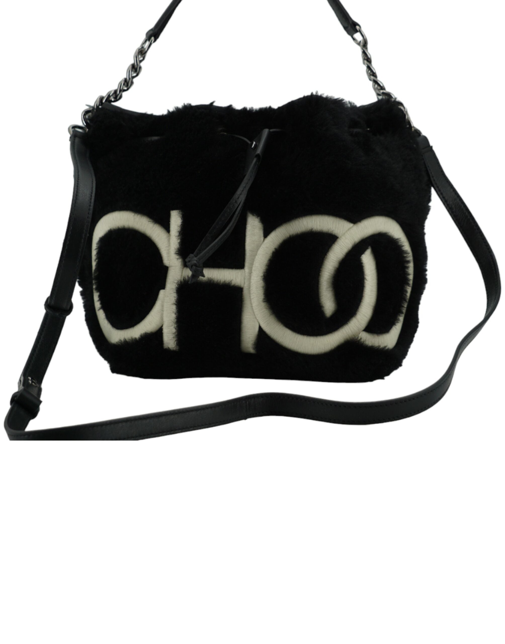 Jimmy Choo Black Leather Top Handle and Shoulder Bag -  Luxury Shoulder Bag for Women -  Jimmy Choo.