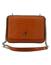 Jimmy Choo Amber Orange Leather Shoulder Bag -  Luxury Shoulder Bag for Women -  Jimmy Choo.