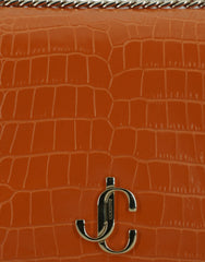 Jimmy Choo Amber Orange Leather Shoulder Bag -  Luxury Shoulder Bag for Women -  Jimmy Choo.