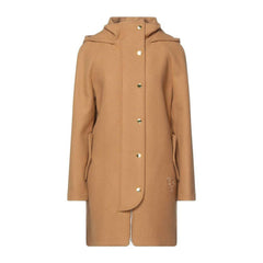 Love Moschino Brown Wool Women Coat - - Love Moschino.