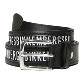 Bikkembergs Black Calfskin Men Belt -   -  Bikkembergs.
