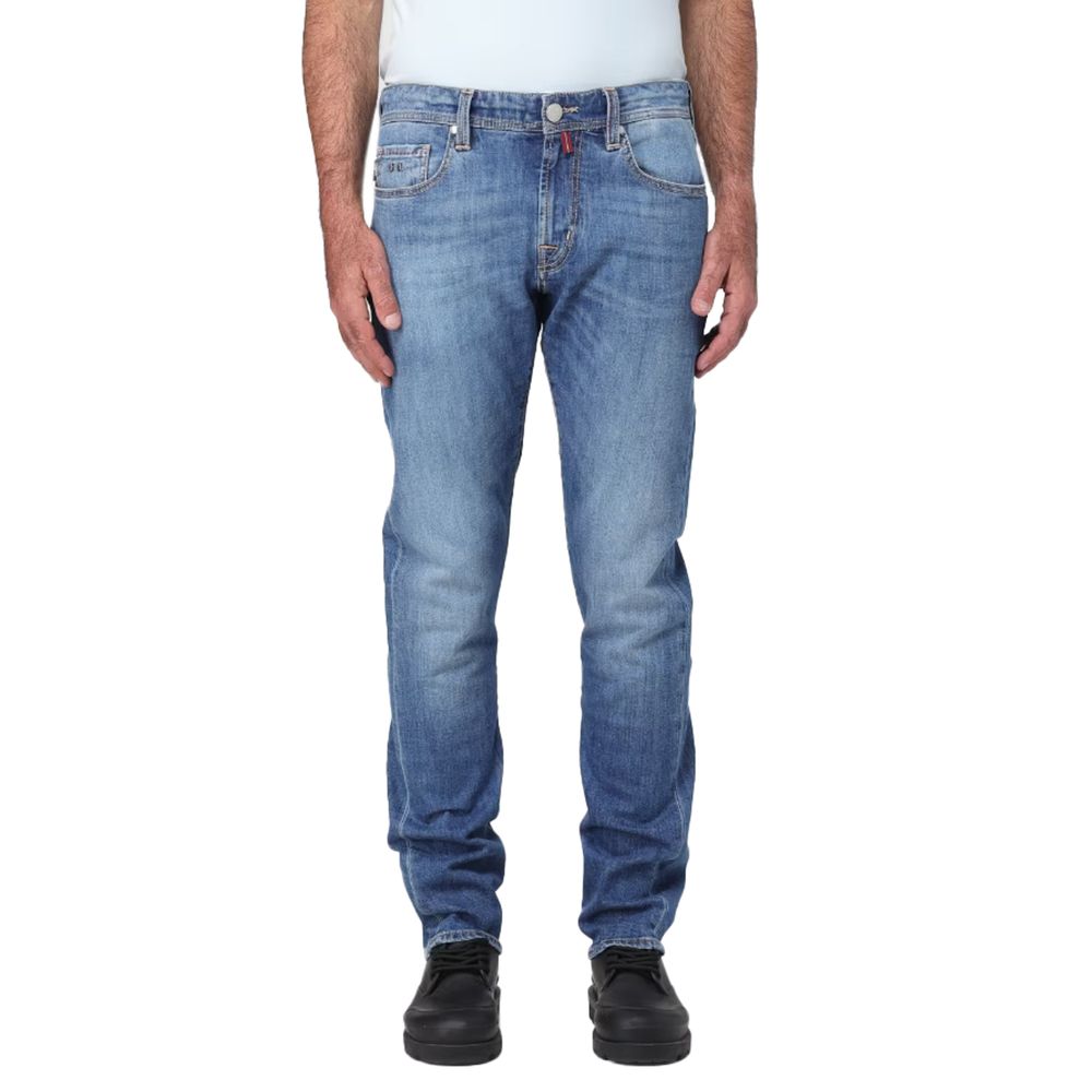 Tramarossa Blue Cotton Men's Jeans -   -  Tramarossa.