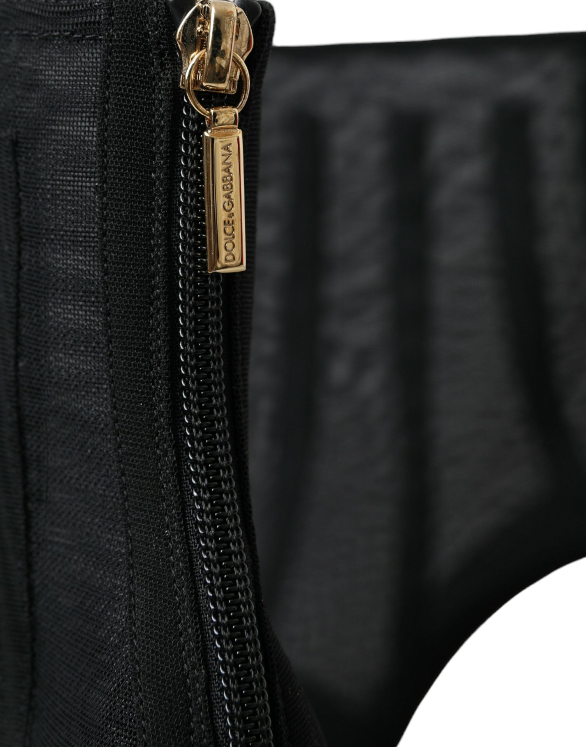 Dolce & Gabbana Black Mesh Stiletto Heels Ankle Boots Shoes -   -  Dolce & Gabbana. Dolce & Gabbana Black Mesh Stiletto Heels Ankle Boots Shoes -   -  Dolce & Gabbana.