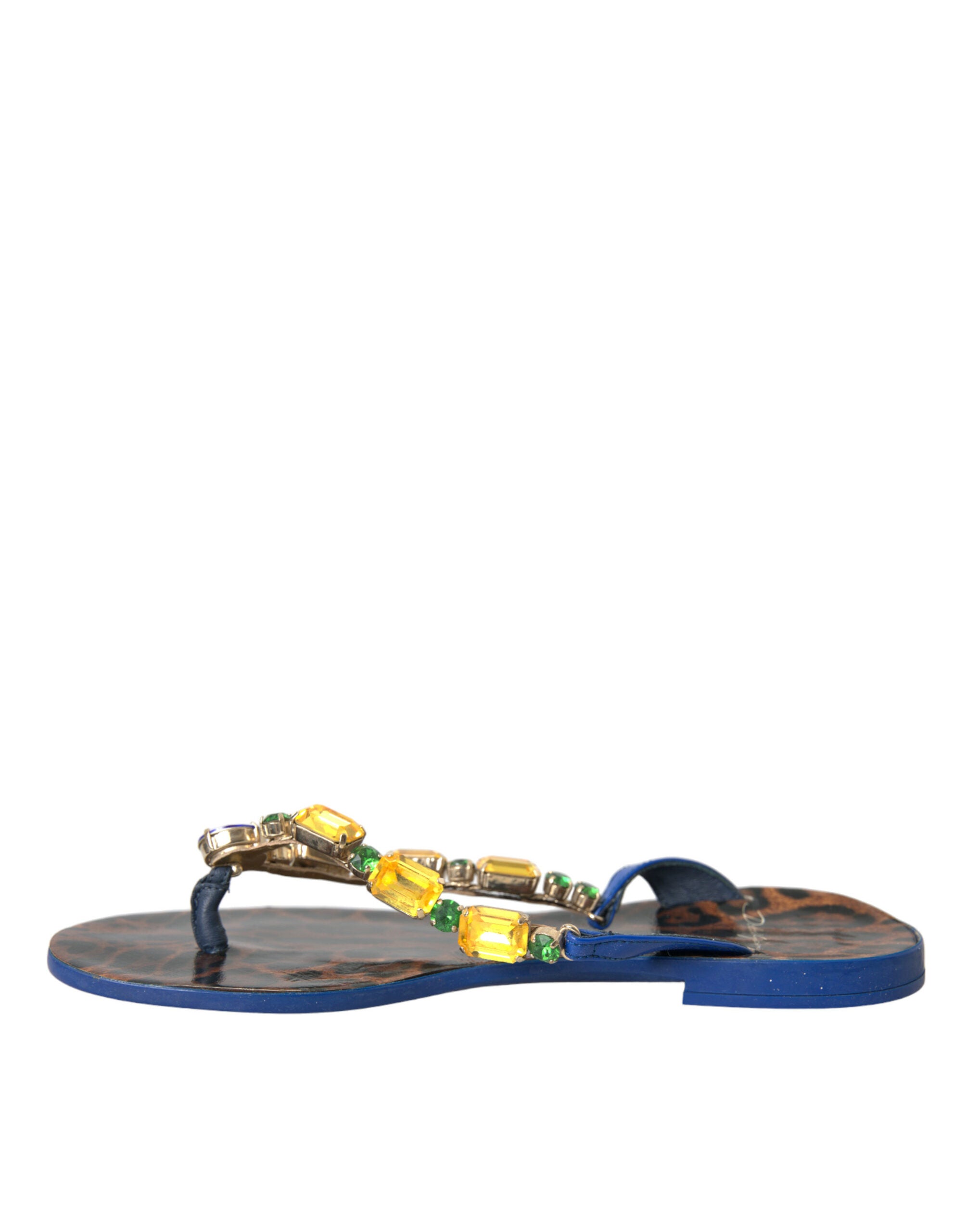 Dolce & Gabbana Blue Crystal Calf Leather Beachwear Shoes -   -  Dolce & Gabbana. Dolce & Gabbana Blue Crystal Calf Leather Beachwear Shoes -   -  Dolce & Gabbana.