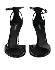 Dolce & Gabbana Black KEIRA Leather Heels Sandals Shoes -   -  Dolce & Gabbana.