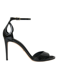 Dolce & Gabbana Black KEIRA Leather Heels Sandals Shoes -   -  Dolce & Gabbana.
