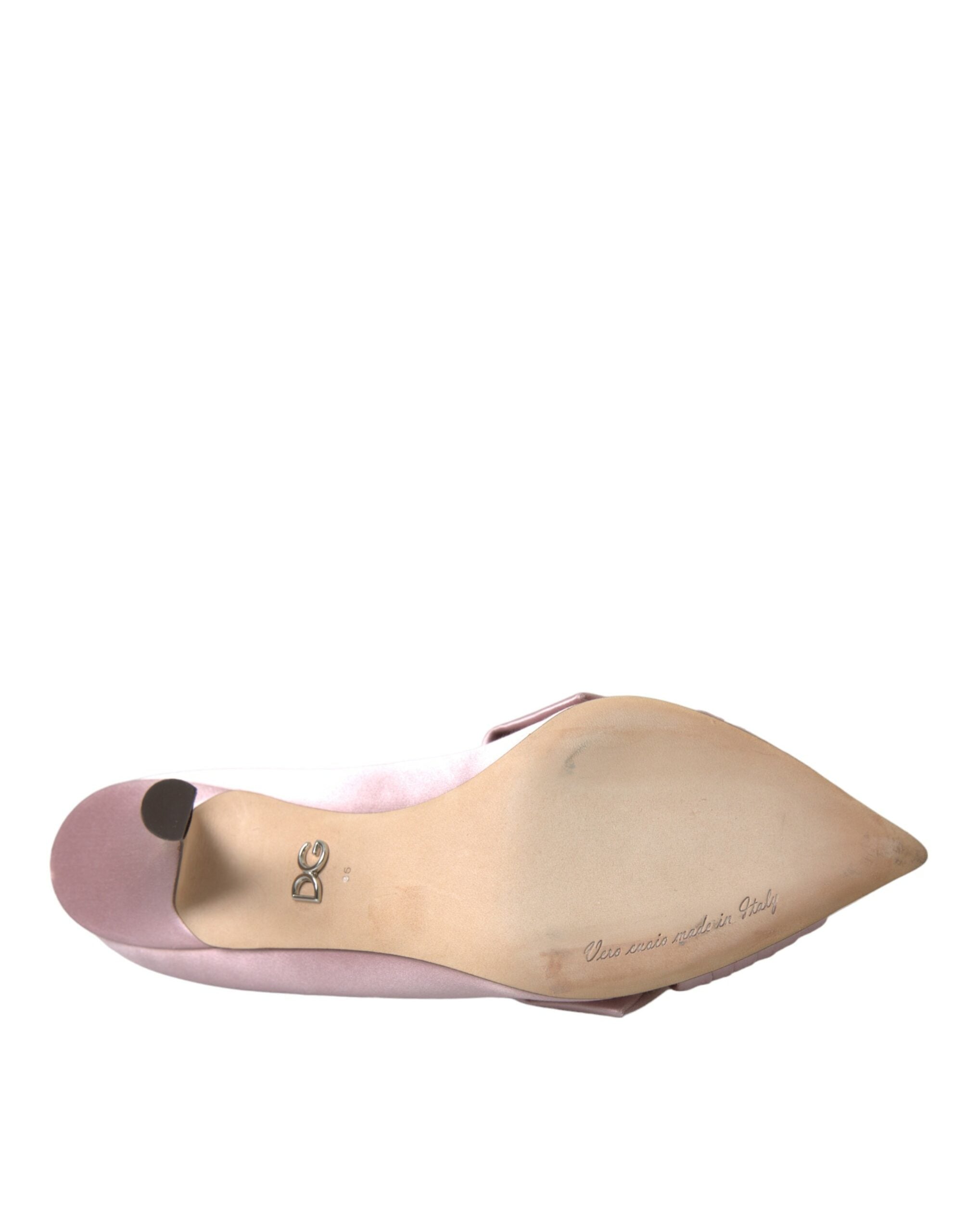 Dolce & Gabbana Pink Satin Crystal High Heels Pumps Shoes -   -  Dolce & Gabbana. Dolce & Gabbana Pink Satin Crystal High Heels Pumps Shoes -   -  Dolce & Gabbana.