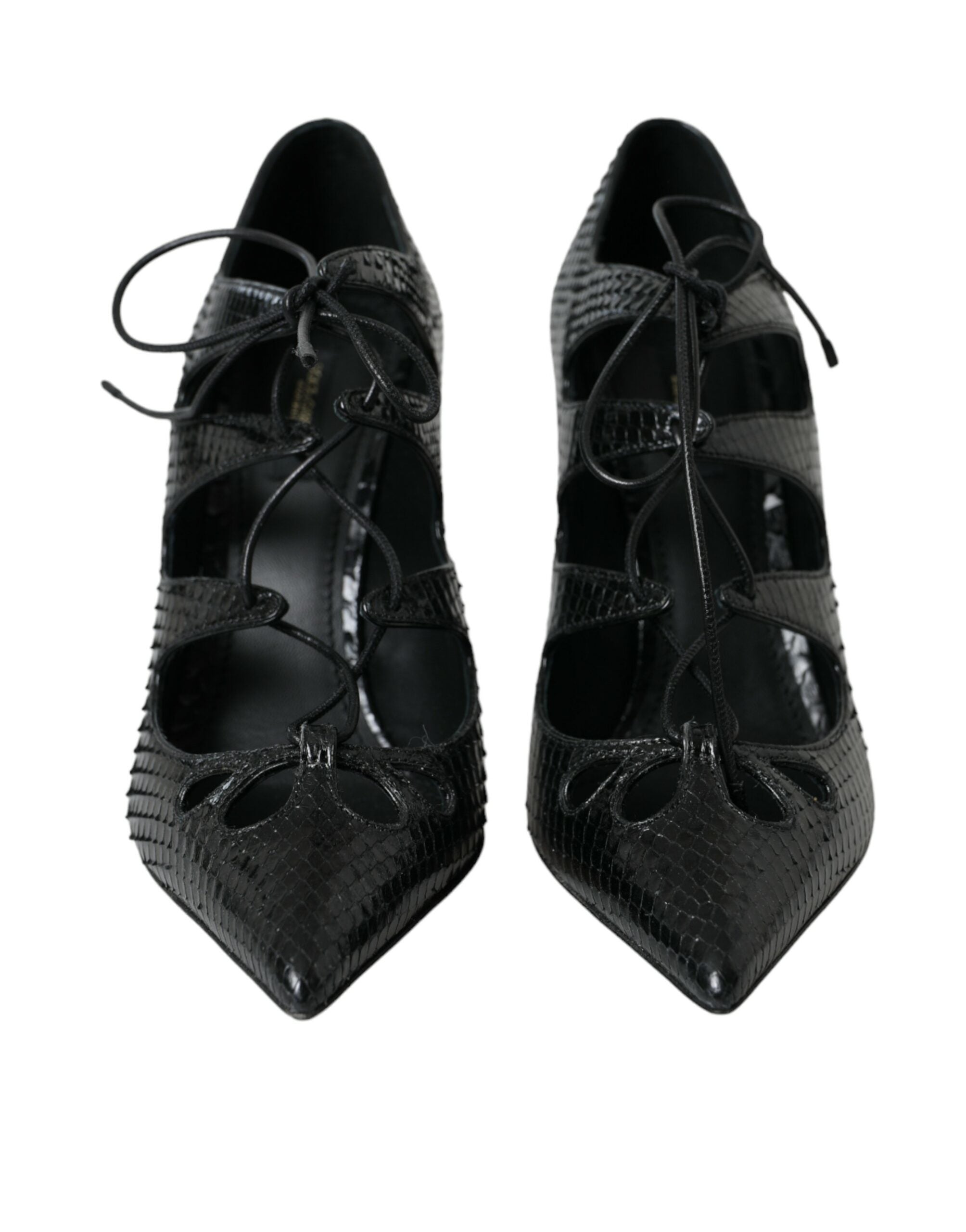Dolce & Gabbana Black Python Leather Mary Jane Pumps Shoes -   -  Dolce & Gabbana. Dolce & Gabbana Black Python Leather Mary Jane Pumps Shoes -   -  Dolce & Gabbana.