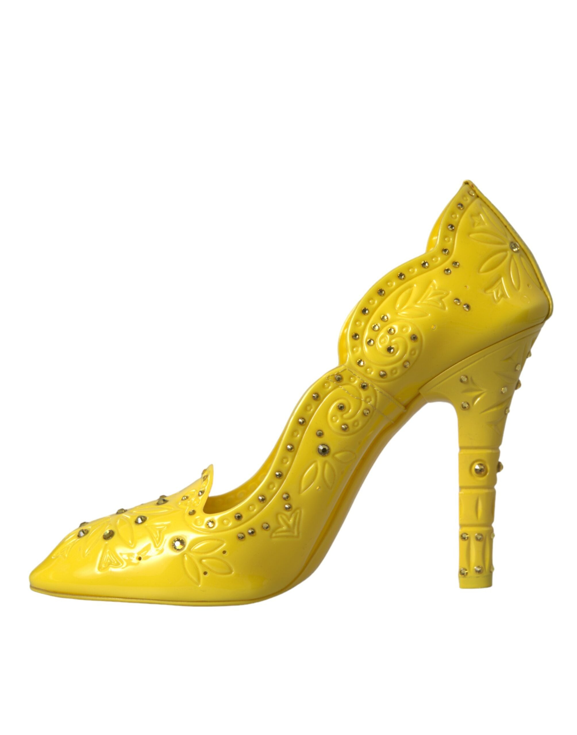 Dolce & Gabbana Yellow Crystal CINDERELLA Heels Pumps Shoes -   -  Dolce & Gabbana. Dolce & Gabbana Yellow Crystal CINDERELLA Heels Pumps Shoes -   -  Dolce & Gabbana.