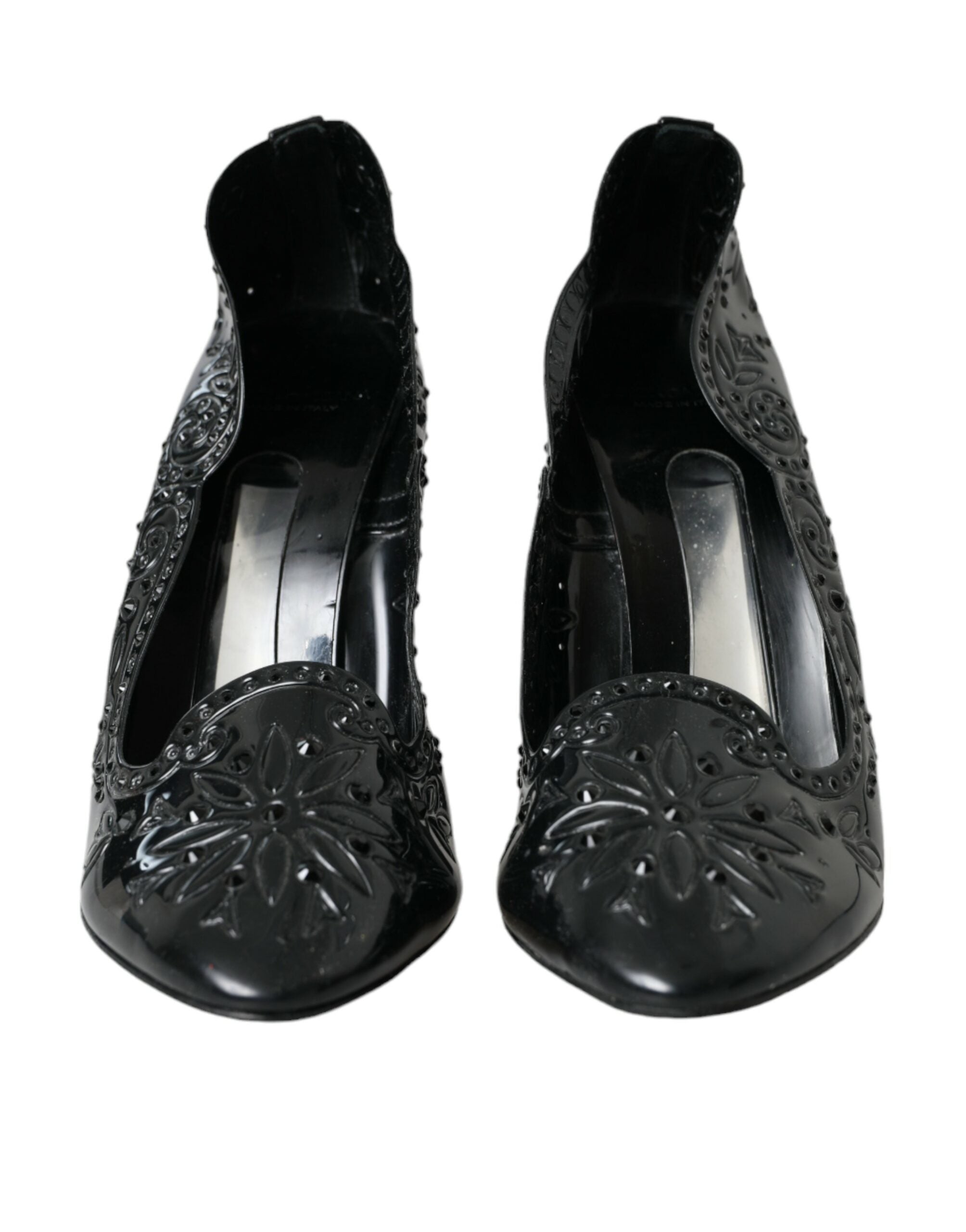 Dolce & Gabbana Black Crystal CINDERELLA Heels Pumps Shoes -   -  Dolce & Gabbana. Dolce & Gabbana Black Crystal CINDERELLA Heels Pumps Shoes -   -  Dolce & Gabbana.