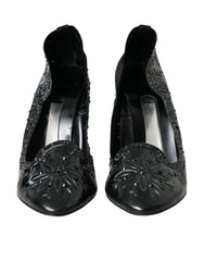 Dolce & Gabbana Black Crystal CINDERELLA Heels Pumps Shoes -   -  Dolce & Gabbana.