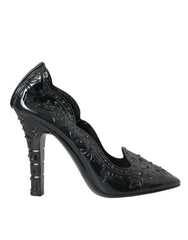 Dolce & Gabbana Black Crystal CINDERELLA Heels Pumps Shoes -   -  Dolce & Gabbana.
