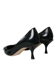 Dolce & Gabbana Black Leather BOOM Patch Heels Pumps Shoes -   -  Dolce & Gabbana.