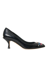 Dolce & Gabbana Black Leather BOOM Patch Heels Pumps Shoes -   -  Dolce & Gabbana.