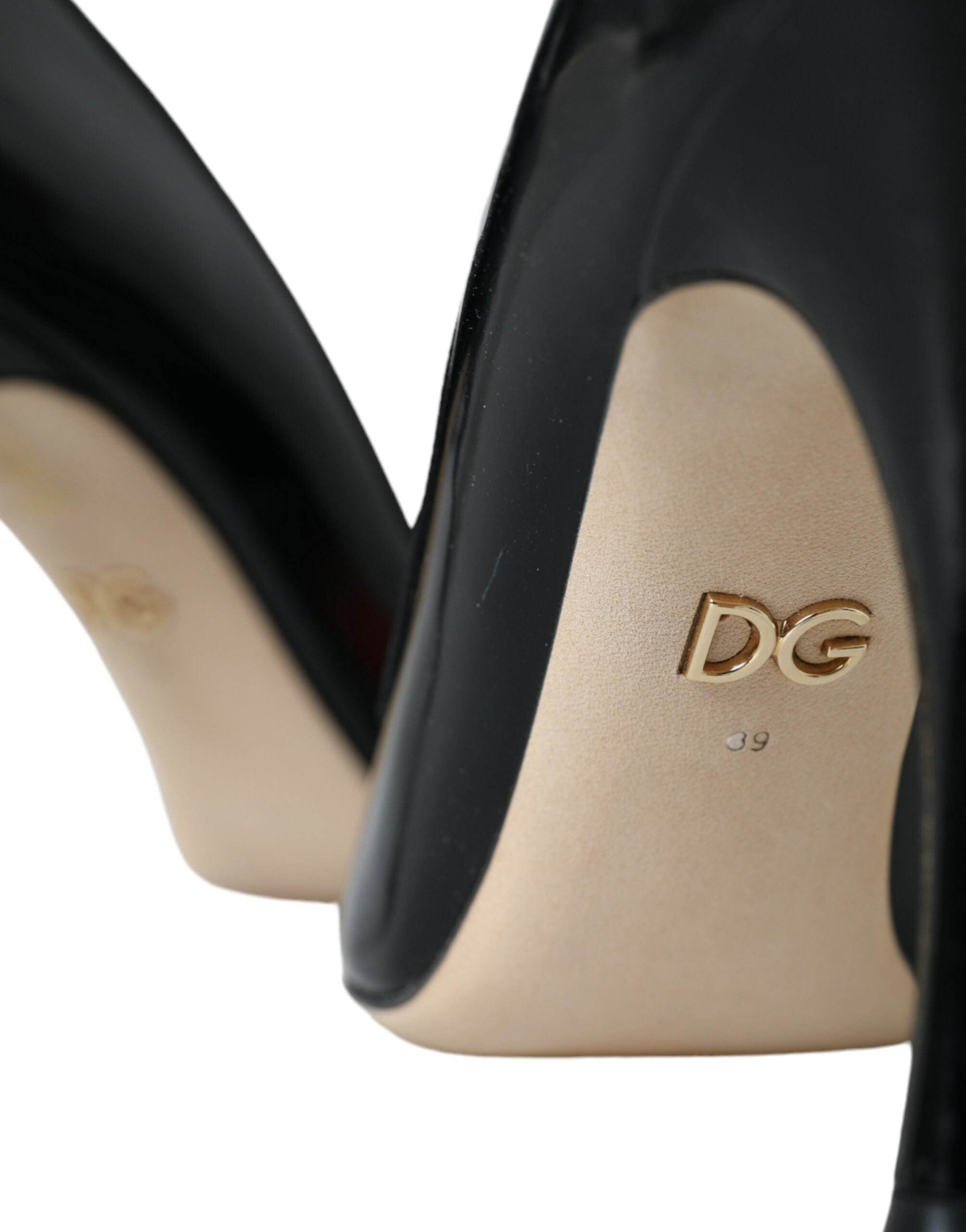 Dolce & Gabbana Black Leather WOW Patch Heels Pumps Shoes -   -  Dolce & Gabbana. Dolce & Gabbana Black Leather WOW Patch Heels Pumps Shoes -   -  Dolce & Gabbana.