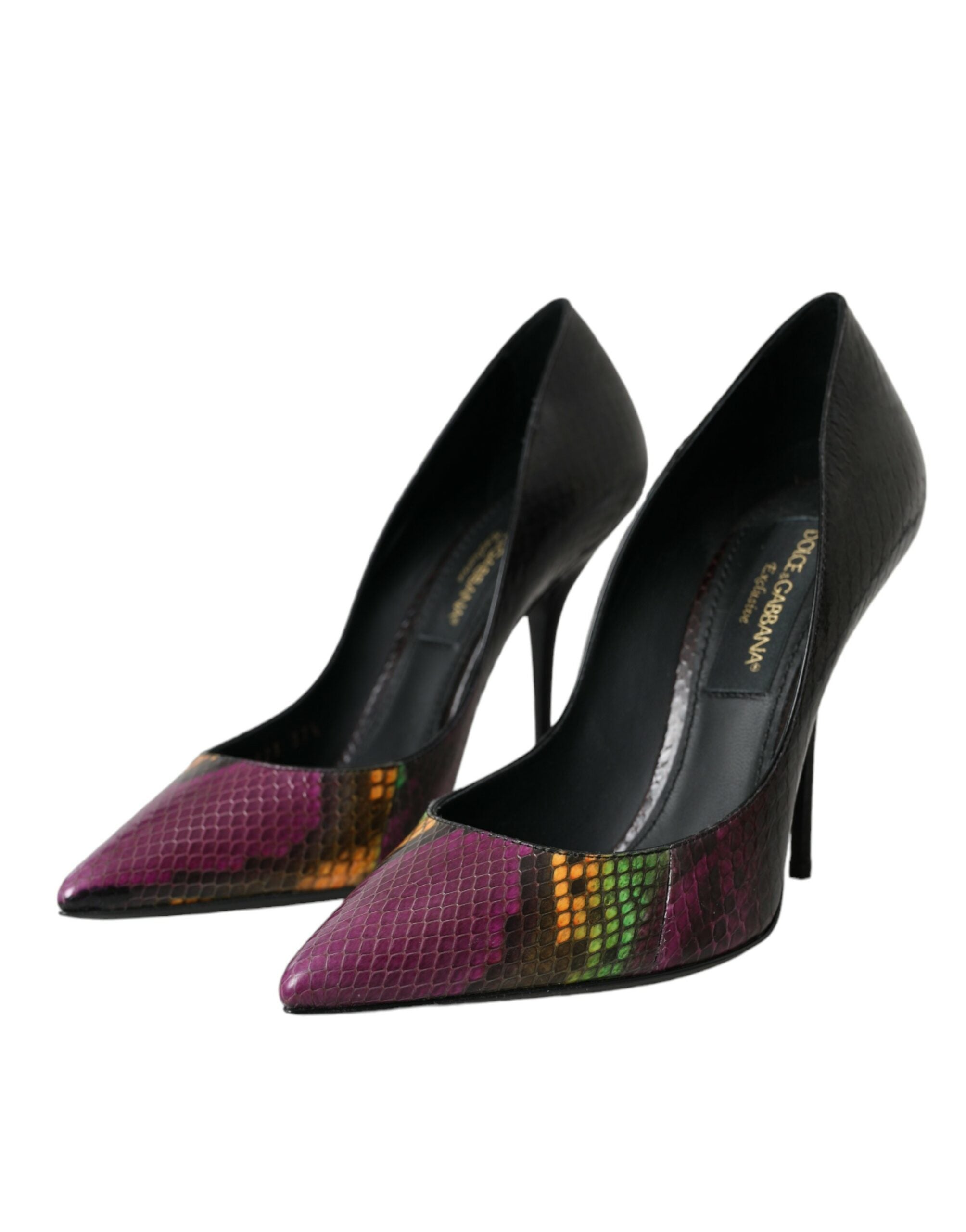 Dolce & Gabbana Multicolor Exotic Leather Heels Pumps Shoes -   -  Dolce & Gabbana. Dolce & Gabbana Multicolor Exotic Leather Heels Pumps Shoes -   -  Dolce & Gabbana.