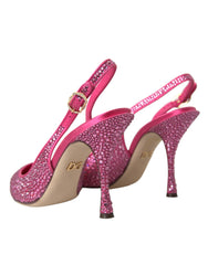 Dolce & Gabbana Pink Slingbacks Crystal Pumps Shoes -   -  Dolce & Gabbana.