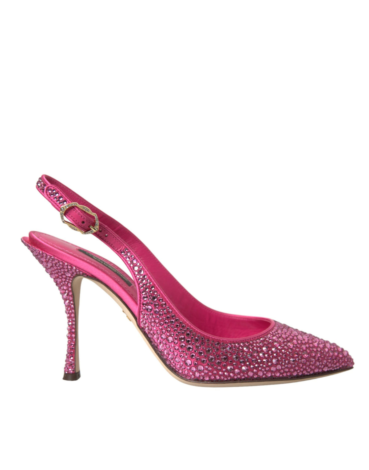 Dolce & Gabbana Pink Slingbacks Crystal Pumps Shoes -   -  Dolce & Gabbana.