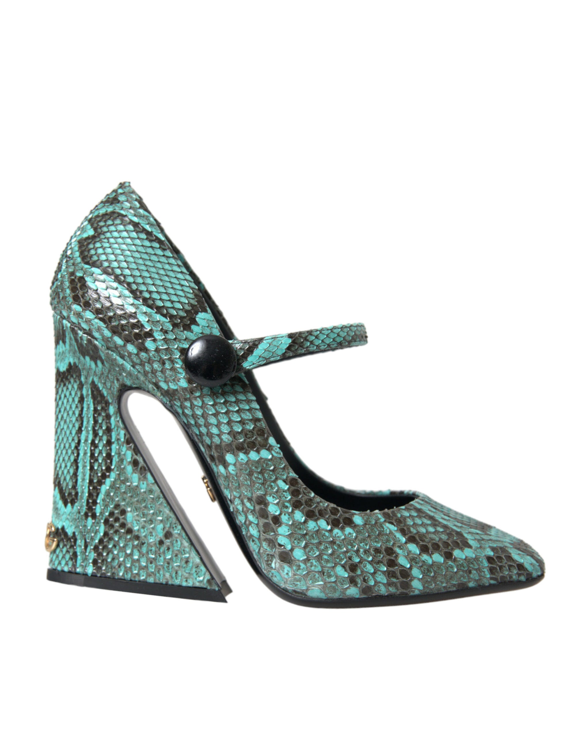 Dolce & Gabbana Aqua Python Leather Mary Jane Pumps Shoes -   -  Dolce & Gabbana.