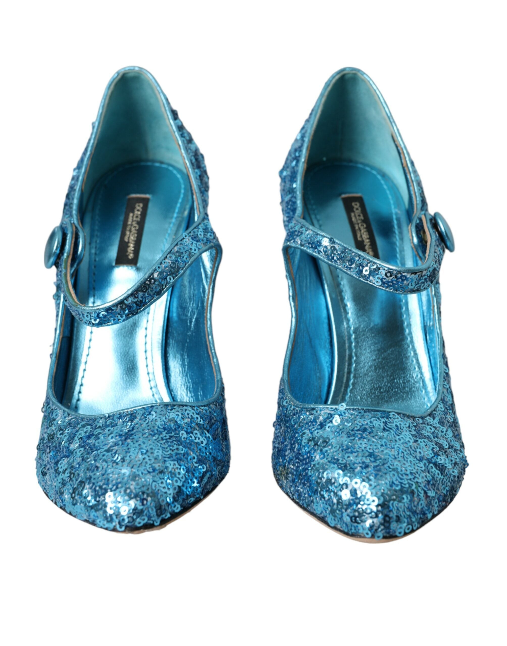 Dolce & Gabbana Blue Sequin Mary Jane Pumps High Heels Shoes -   -  Dolce & Gabbana. Dolce & Gabbana Blue Sequin Mary Jane Pumps High Heels Shoes -   -  Dolce & Gabbana.