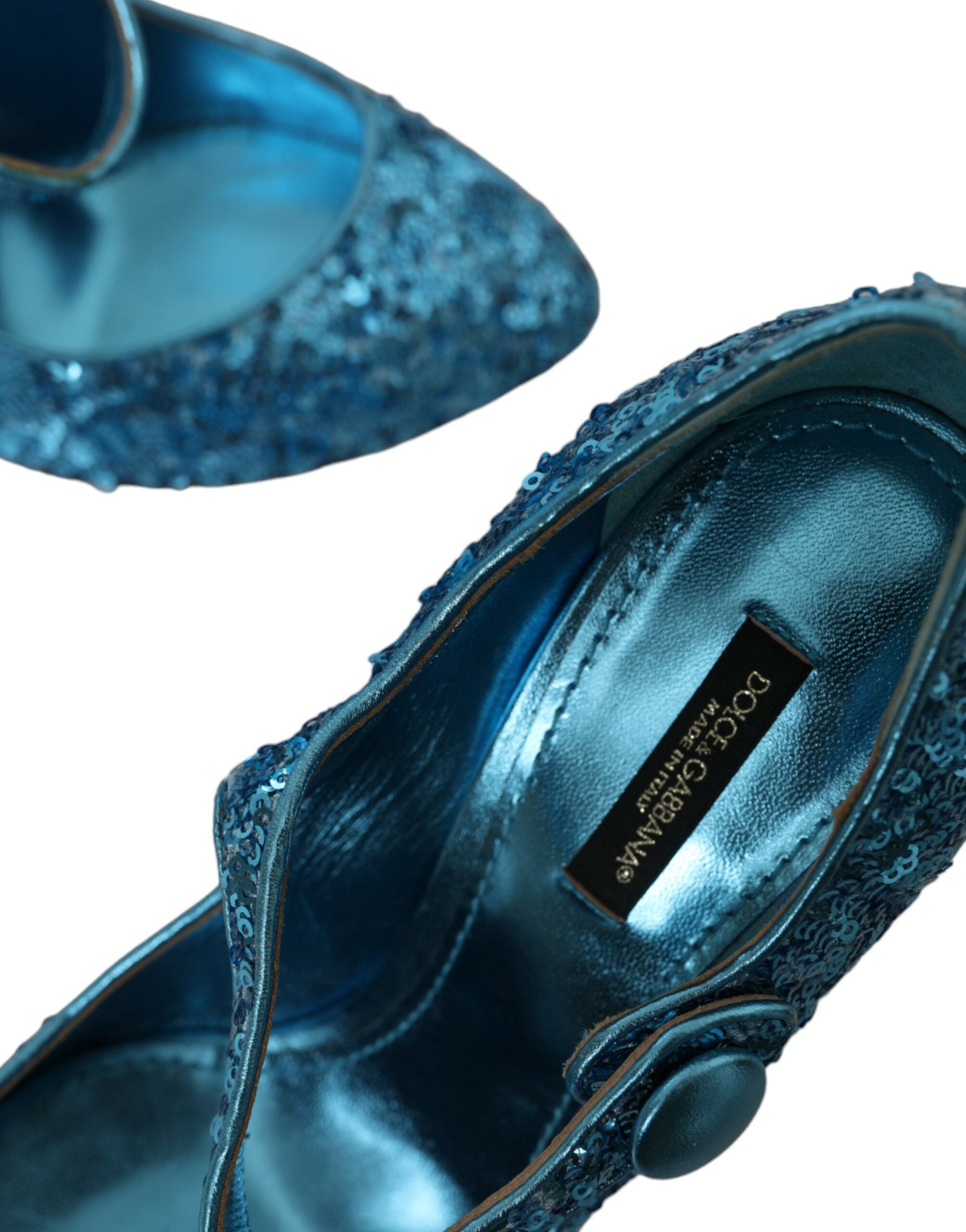 Dolce & Gabbana Blue Sequin Mary Jane Pumps High Heels Shoes -   -  Dolce & Gabbana. Dolce & Gabbana Blue Sequin Mary Jane Pumps High Heels Shoes -   -  Dolce & Gabbana.