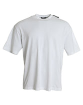 Balenciaga Off White Cotton Jersey Round Neck T-shirt -   -  Balenciaga.
