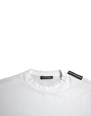 Balenciaga Off White Cotton Jersey Round Neck T-shirt -   -  Balenciaga.
