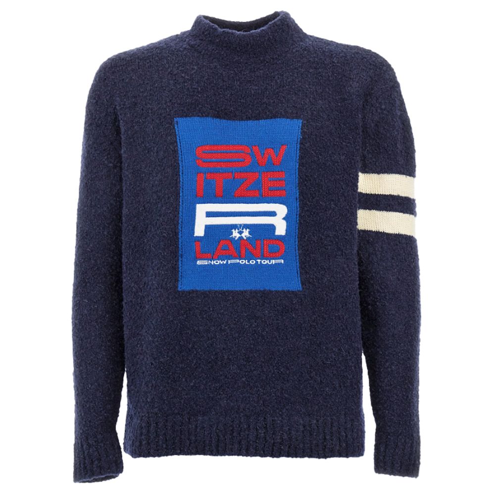 La Martina Blue Polyamide Sweater -   -  La Martina.