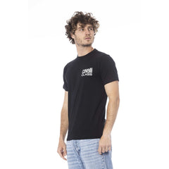 Cavalli Class Black Cotton Men T-Shirt -   -  Cavalli Class.