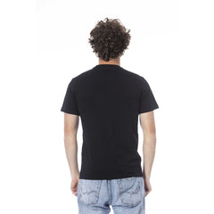 Cavalli Class Black Cotton Men T-Shirt -   -  Cavalli Class.