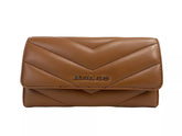Michael Kors Jet Set Travel Large Quilted Leather Trifold Wallet Brown -   -  Michael Kors.