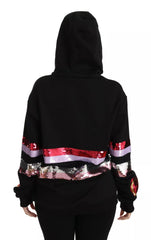 Dolce & Gabbana DG Sequined Hooded Pullover Sweater -   -  Dolce & Gabbana.