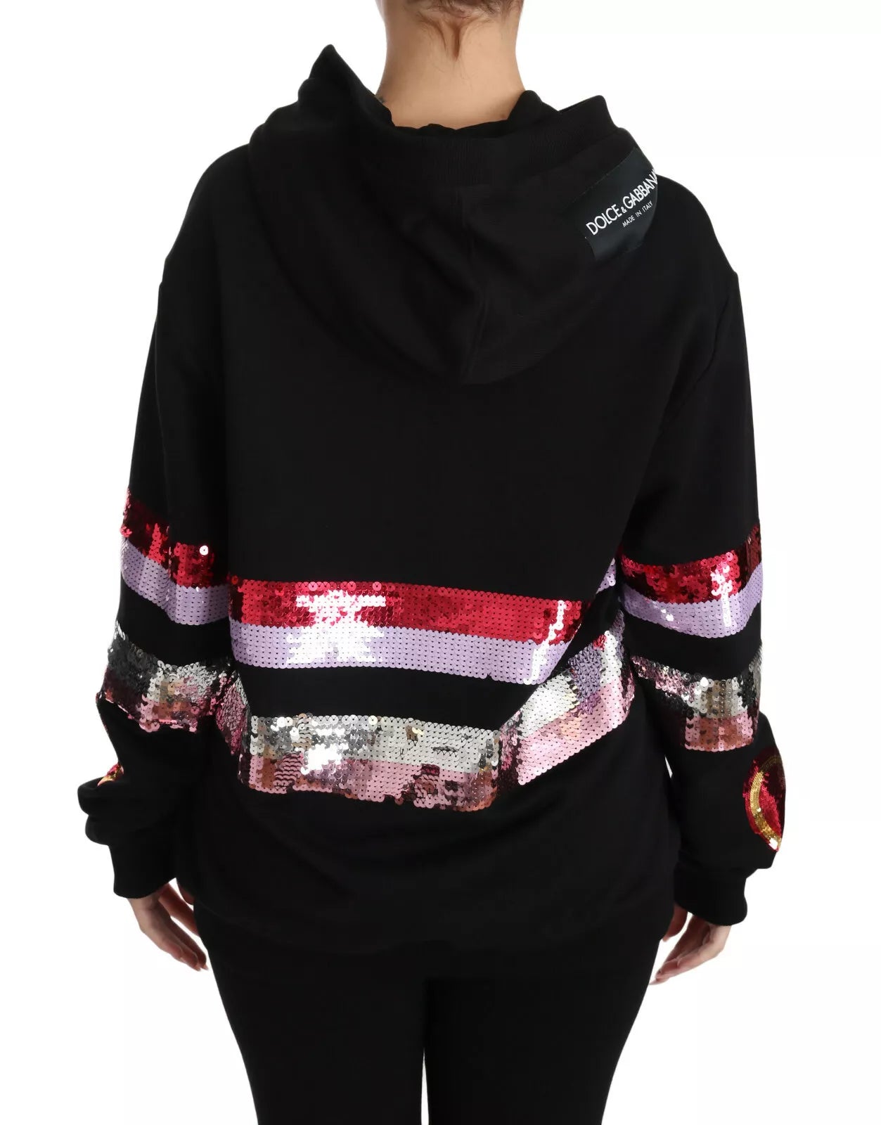 Dolce & Gabbana DG Sequined Hooded Pullover Sweater -   -  Dolce & Gabbana. Dolce & Gabbana DG Sequined Hooded Pullover Sweater -   -  Dolce & Gabbana.