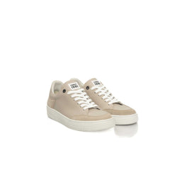 Cerruti 1881 Beige Leather Women Platform Sneaker -   -  Cerruti 1881.