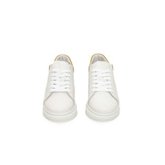 Cerruti 1881 White Leather Women Sneaker -   -  Cerruti 1881.