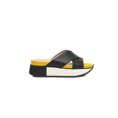 Cerruti 1881 Black Calfskin Women Sandal -   -  Cerruti 1881.