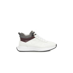 Cerruti 1881 White Leather Women Sneaker -   -  Cerruti 1881.