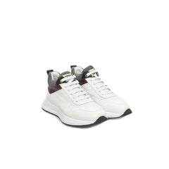 Cerruti 1881 White Leather Women Sneaker -   -  Cerruti 1881.