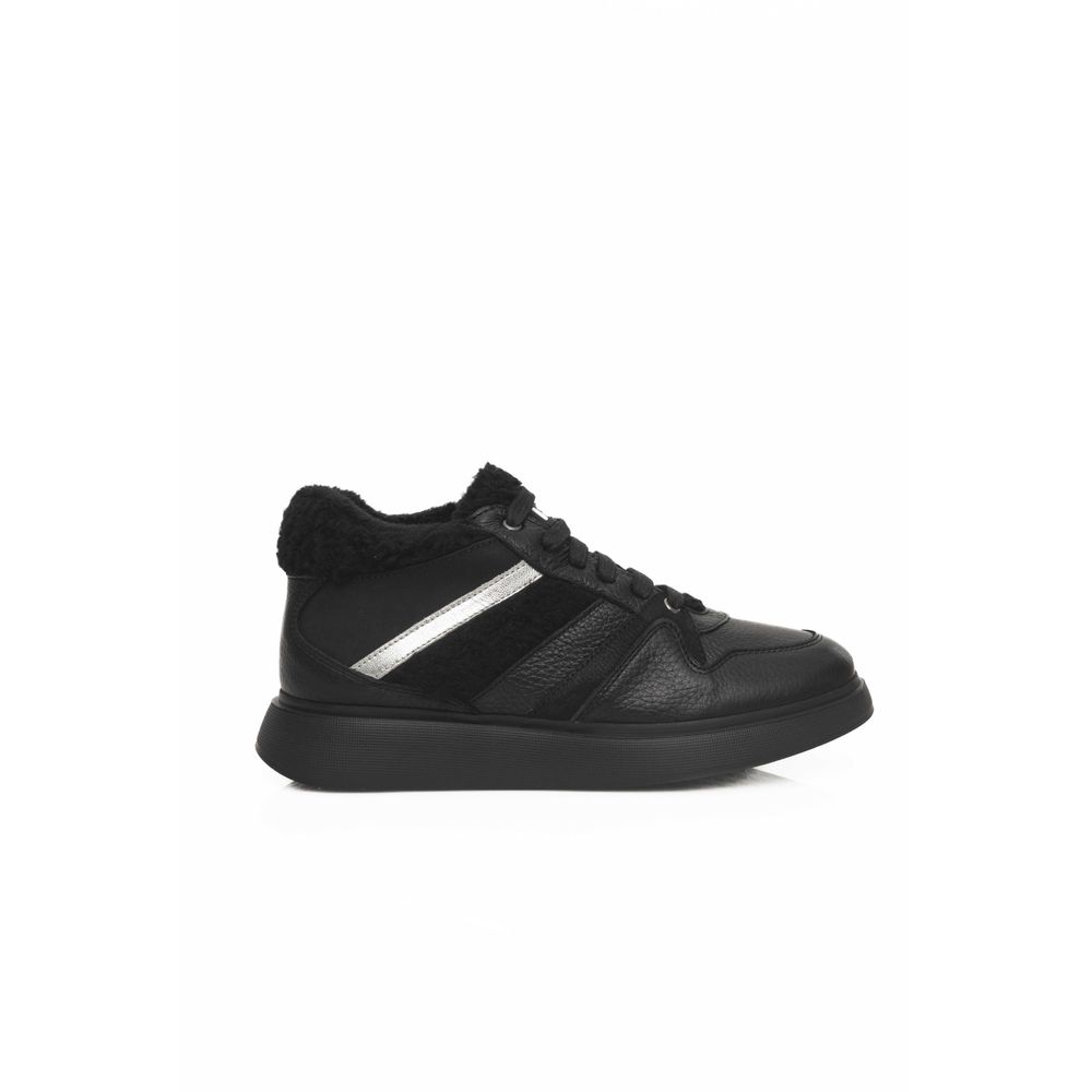 Cerruti 1881 Black Cowhide Women Sneaker -   -  Cerruti 1881.