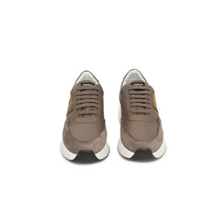 Cerruti 1881 Beige Leather Women Sneaker -   -  Cerruti 1881.