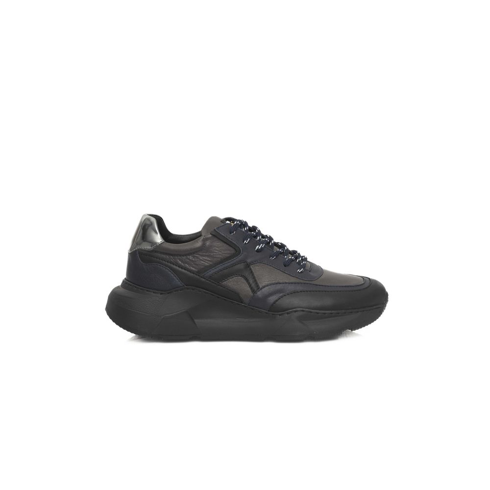 Cerruti 1881 Blue Cowhide Men Sneaker -   -  Cerruti 1881.