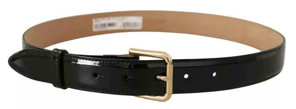 Dolce & Gabbana Black Leather Gold Metal Logo Engraved Buckle Belt -   -  Dolce & Gabbana. Dolce & Gabbana Black Leather Gold Metal Logo Engraved Buckle Belt -   -  Dolce & Gabbana.