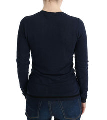 Costume National Blue V-neck Viscose Sweater -   -  Costume National.