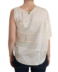 Costume National Beige Asymmetric Top Blouse -   -  Costume National.