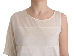 Costume National Beige Asymmetric Top Blouse -   -  Costume National.