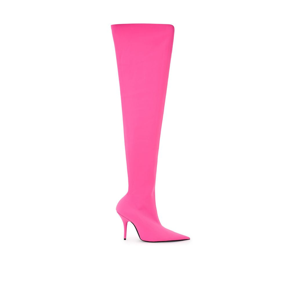 Balenciaga Elegant Pink Polyester Ankle Boots -   -  Balenciaga.