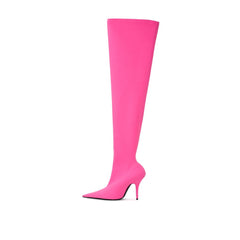 Balenciaga Elegant Pink Polyester Ankle Boots -   -  Balenciaga.